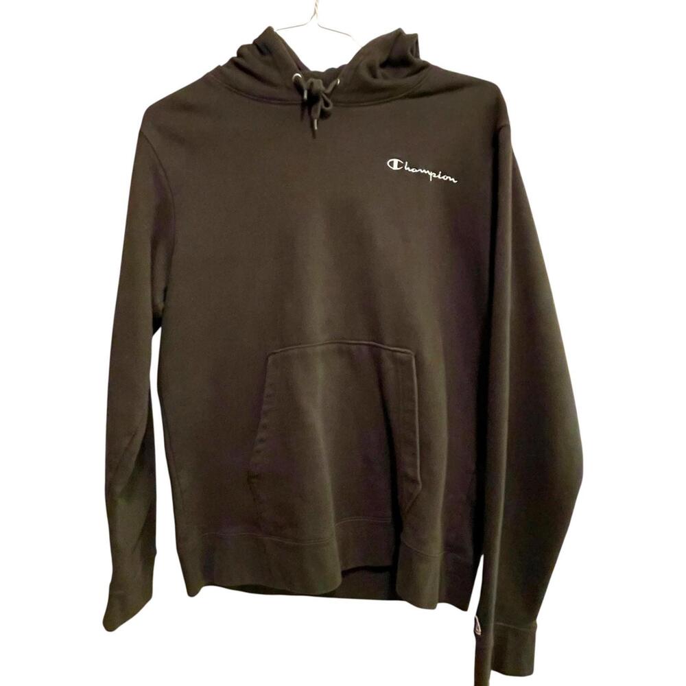 Champion Hoodie Pullover‎ Sweatshirt Men's Size Medium Navy Blue
